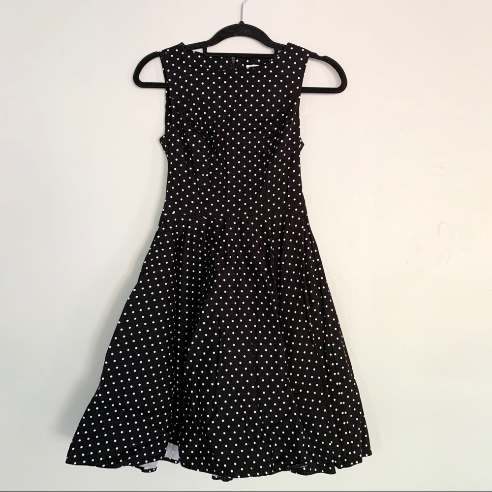 Grace Karin Polka Dot Retro Fit And Flare Dress S